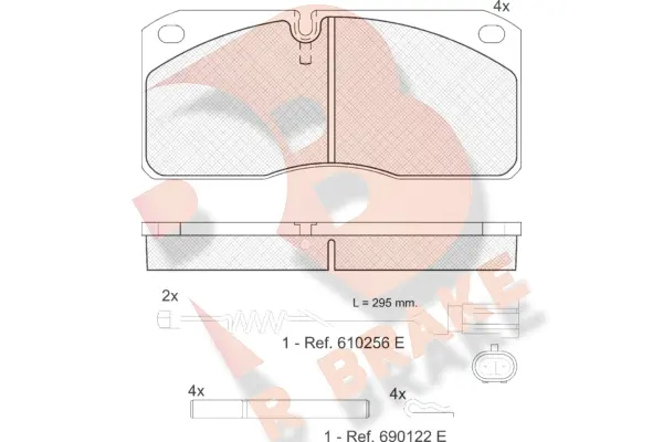 Brake Pad Set, disc brake (RB1078-117)