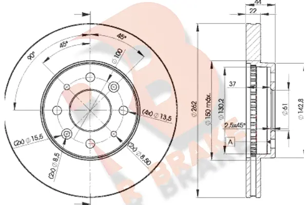 Brake Disc (78RBD22232)