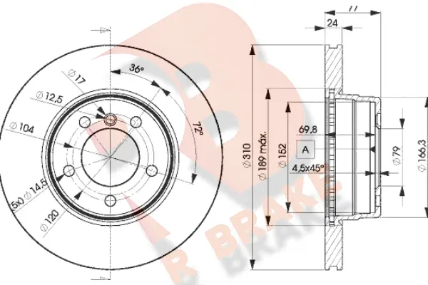 Brake Disc (78RBD16402)