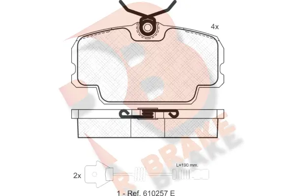 Brake Pad Set, disc brake (RB0419-203)