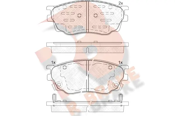 Brake Pad Set, disc brake (RB1542-200)