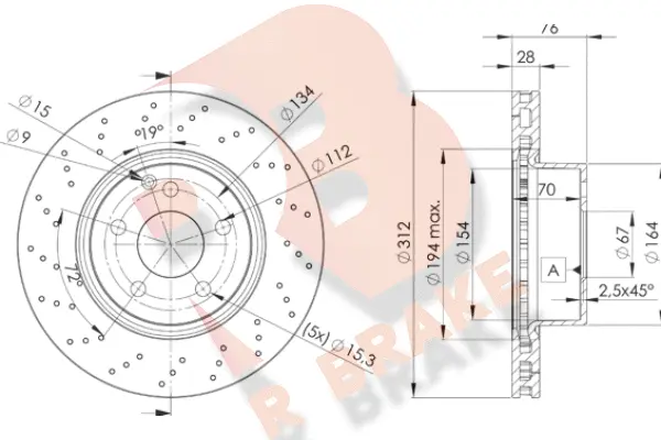 Brake Disc (78RBD23054)
