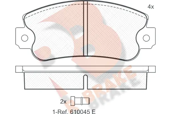 Brake Pad Set, disc brake (RB0418)