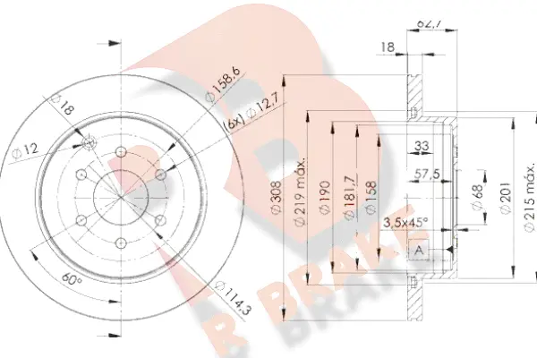 Brake Disc (78RBD24203)