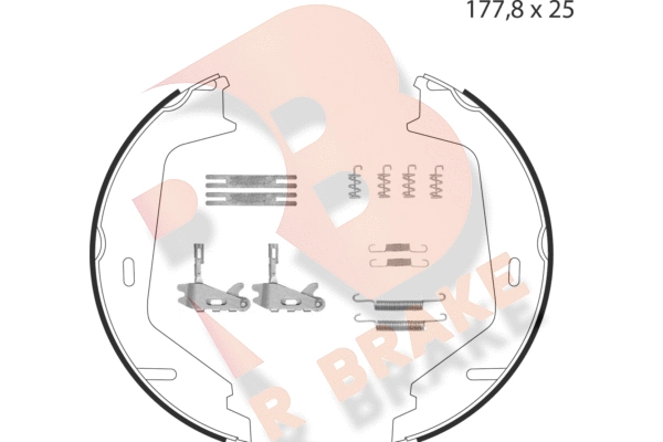 Brake Shoe Set, parking brake (79RBPB4024)