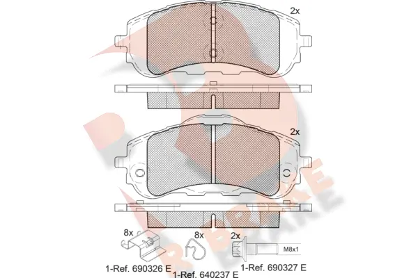 Brake Pad Set, disc brake (RB2160)