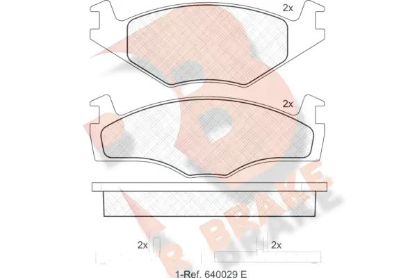 Brake Pad Set, disc brake (RB0460)
