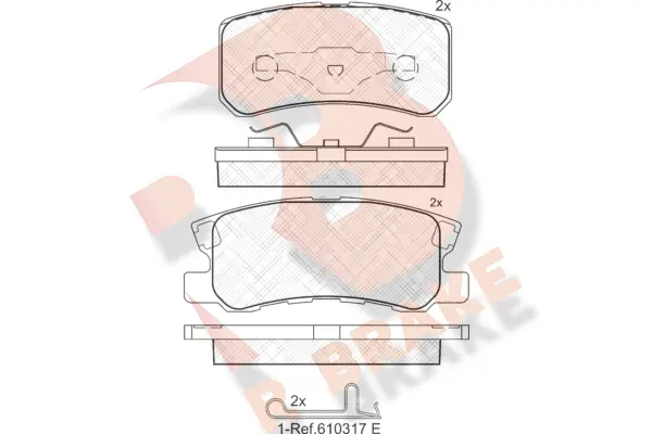 Brake Pad Set, disc brake (RB1375)