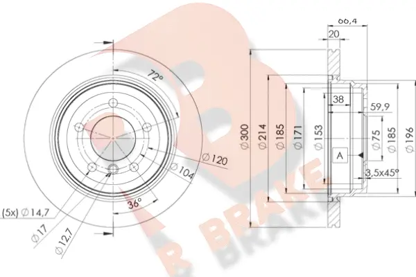 Brake Disc (78RBD21974)