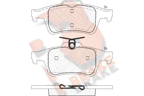 Brake Pad Set, disc brake (RB1825)