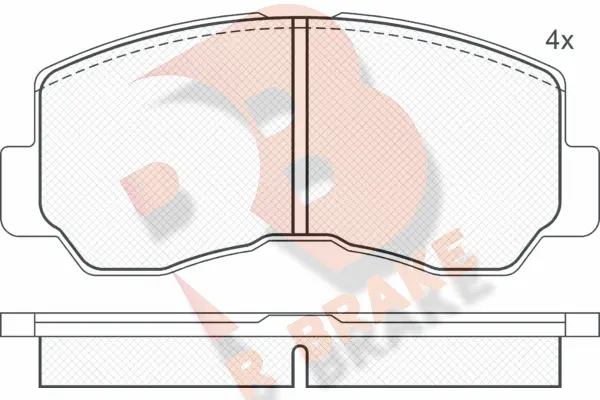 Brake Pad Set, disc brake (RB0623)