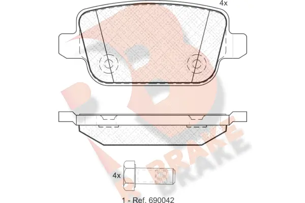 Brake Pad Set, disc brake (RB1801)