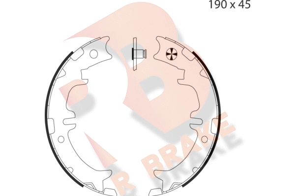 Brake Shoe Set, parking brake (79RBPB4039)