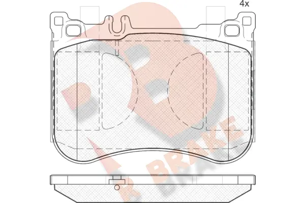 Brake Pad Set, disc brake (RB2080)