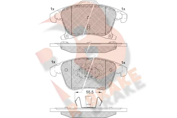 Brake Pad Set, disc brake (RB2231)