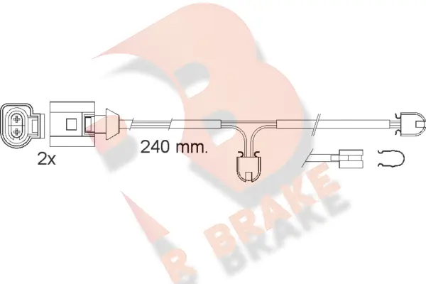 Warning Contact, brake pad wear (610546RB)