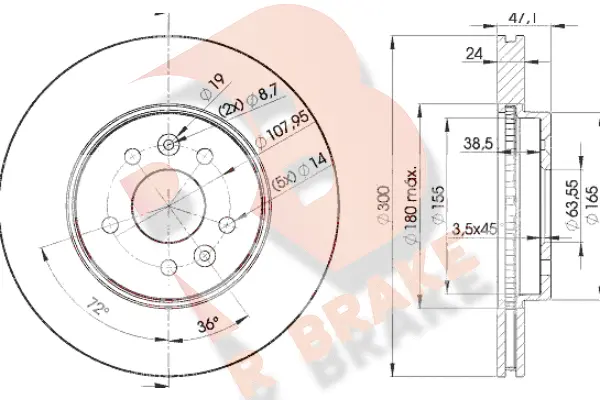 Brake Disc (78RBD26767)
