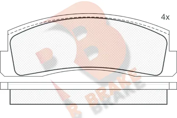 Brake Pad Set, disc brake (RB0269)