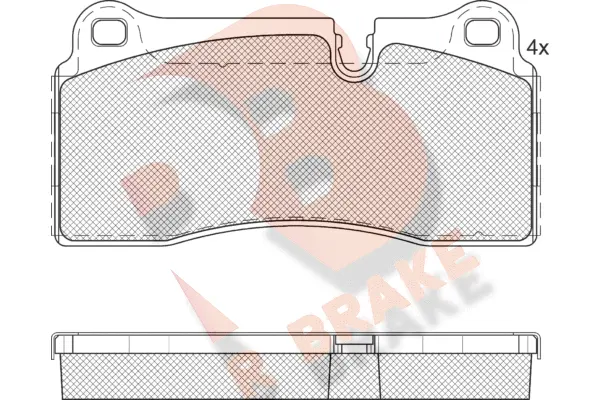 Brake Pad Set, disc brake (RB2121-400)