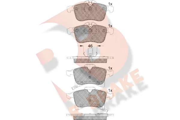 Brake Pad Set, disc brake (RB1592)