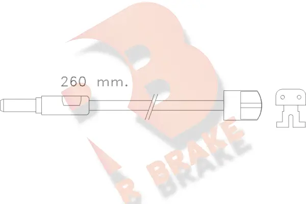 Warning Contact, brake pad wear (610319RB)