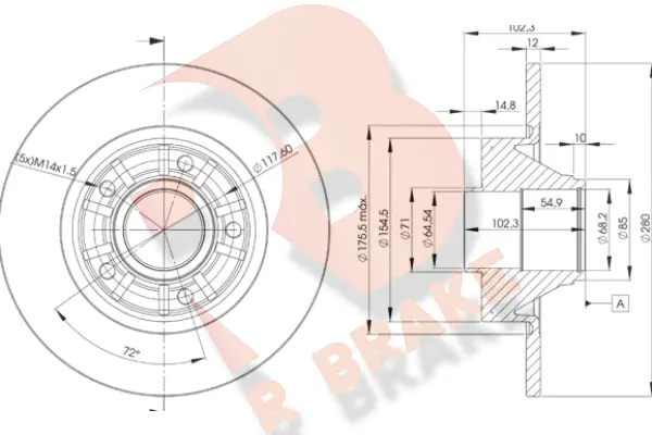 Brake Disc (78RBD16846)
