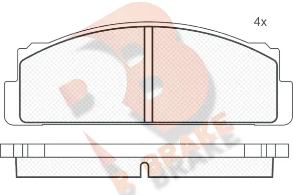 Brake Pad Set, disc brake (RB0041)