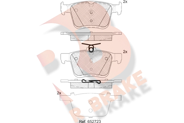 Brake Pad Set, disc brake (RB2099-203)