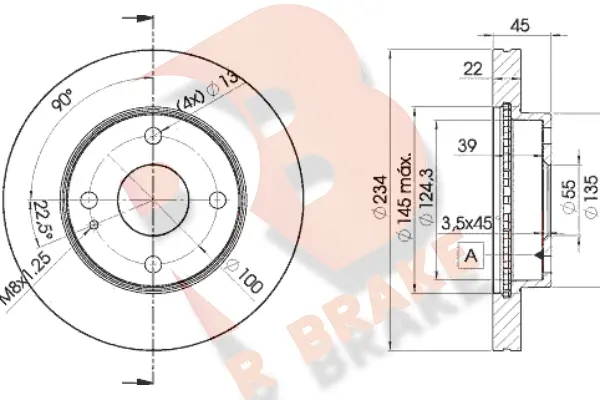 Brake Disc (78RBD23255)