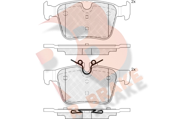 Brake Pad Set, disc brake (RB2232-200)