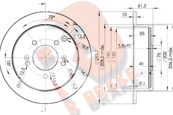 Brake Disc (78RBD22907)