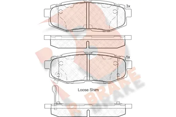 Brake Pad Set, disc brake (RB2088)