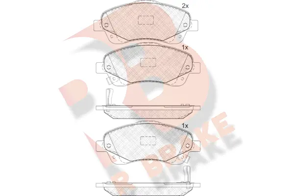 Brake Pad Set, disc brake (RB1573)