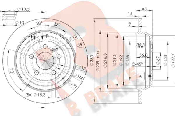 Brake Disc (78RBD23508)