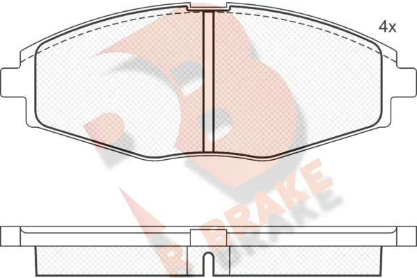 Brake Pad Set, disc brake (RB1262)