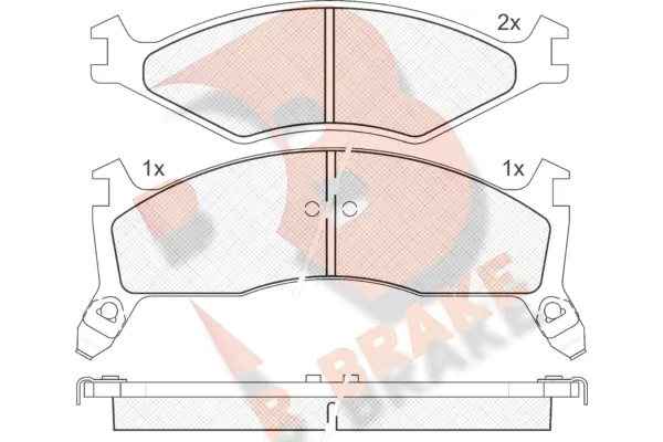 Brake Pad Set, disc brake (RB1270)
