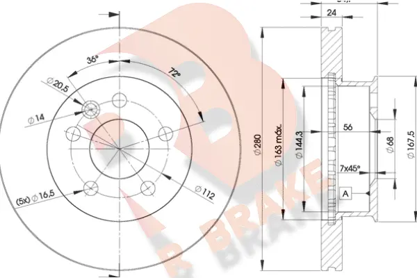 Brake Disc (78RBD23014)