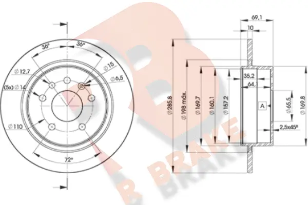 Brake Disc (78RBD27476)