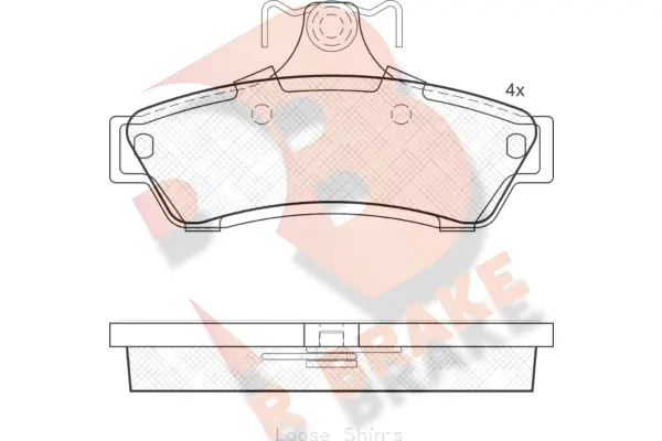 Brake Pad Set, disc brake (RB1753)