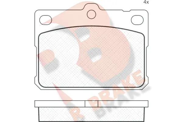 Brake Pad Set, disc brake (RB0164)