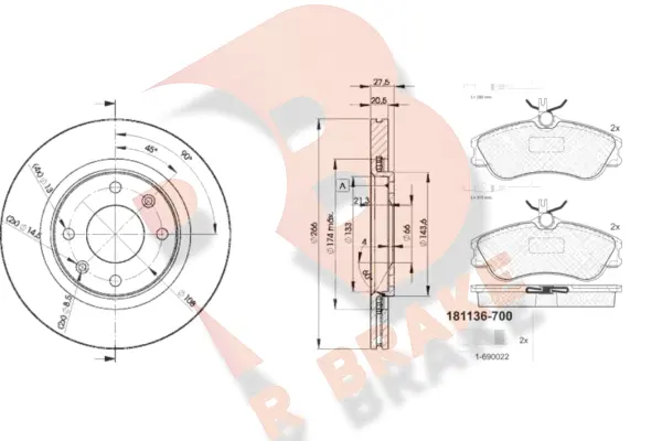 Brake Kit, disc brake (3R11364697)