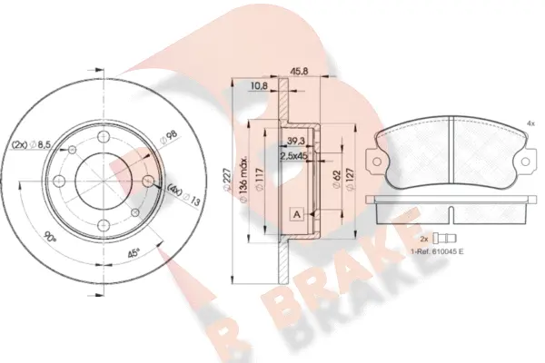 Brake Kit, disc brake (3R04185812)