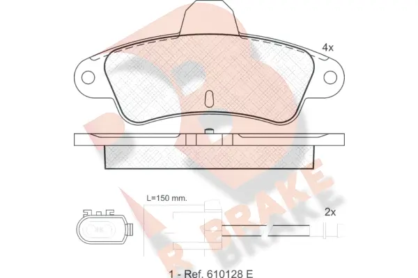 Brake Pad Set, disc brake (RB0919)
