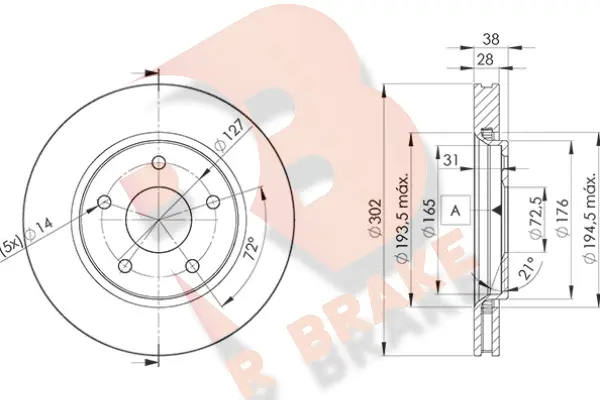 Brake Disc (78RBD25170)