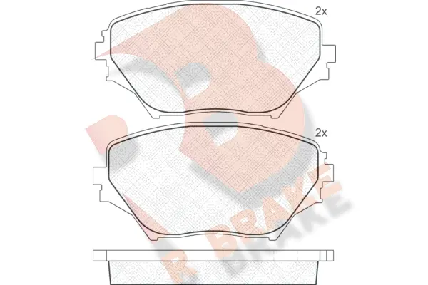 Brake Pad Set, disc brake (RB1519)