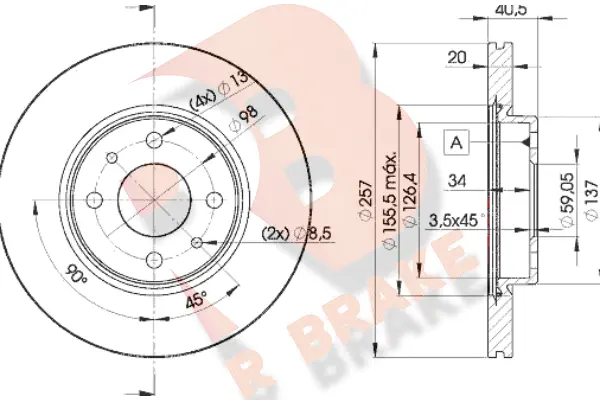 Brake Disc (78RBD25056)