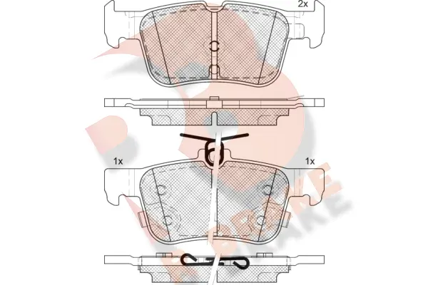 Brake Pad Set, disc brake (RB2198-208)