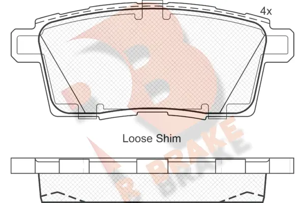 Brake Pad Set, disc brake (RB1963)