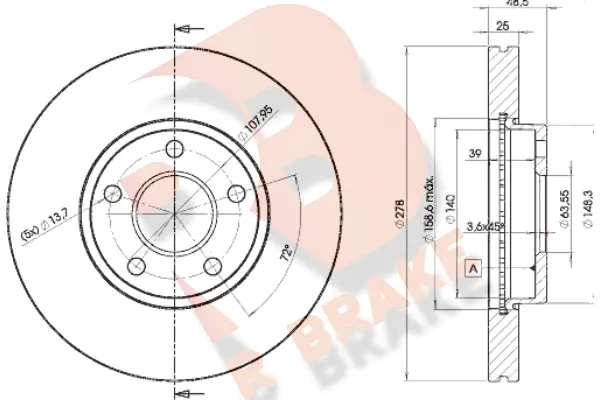 Brake Disc (78RBD23963)