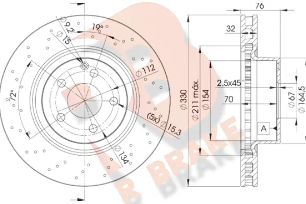 Brake Disc (78RBD25038)